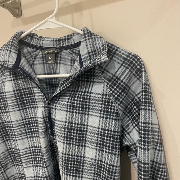 Eddie Bauer Fleece Quarter Zip Shirt - Picture 1 of 3